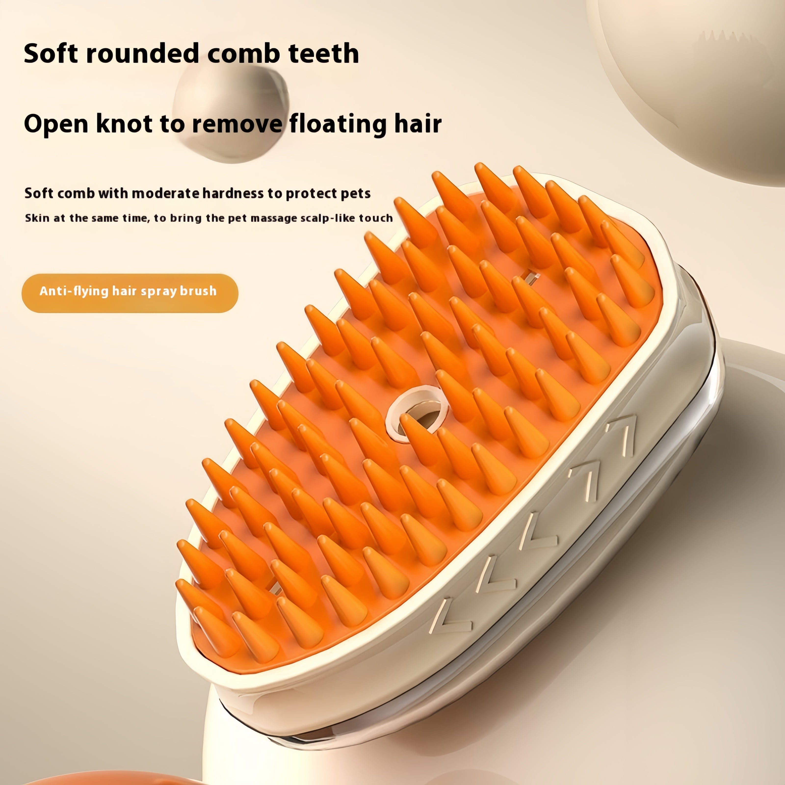 4-in-1 Steam Brush for Dogs & Cats - Pet Grooming Brush with Steam, Deshedding, Bath Spray & Massage, Professional Grooming Tool for Indoor Cats and Long/Short Hair Pets