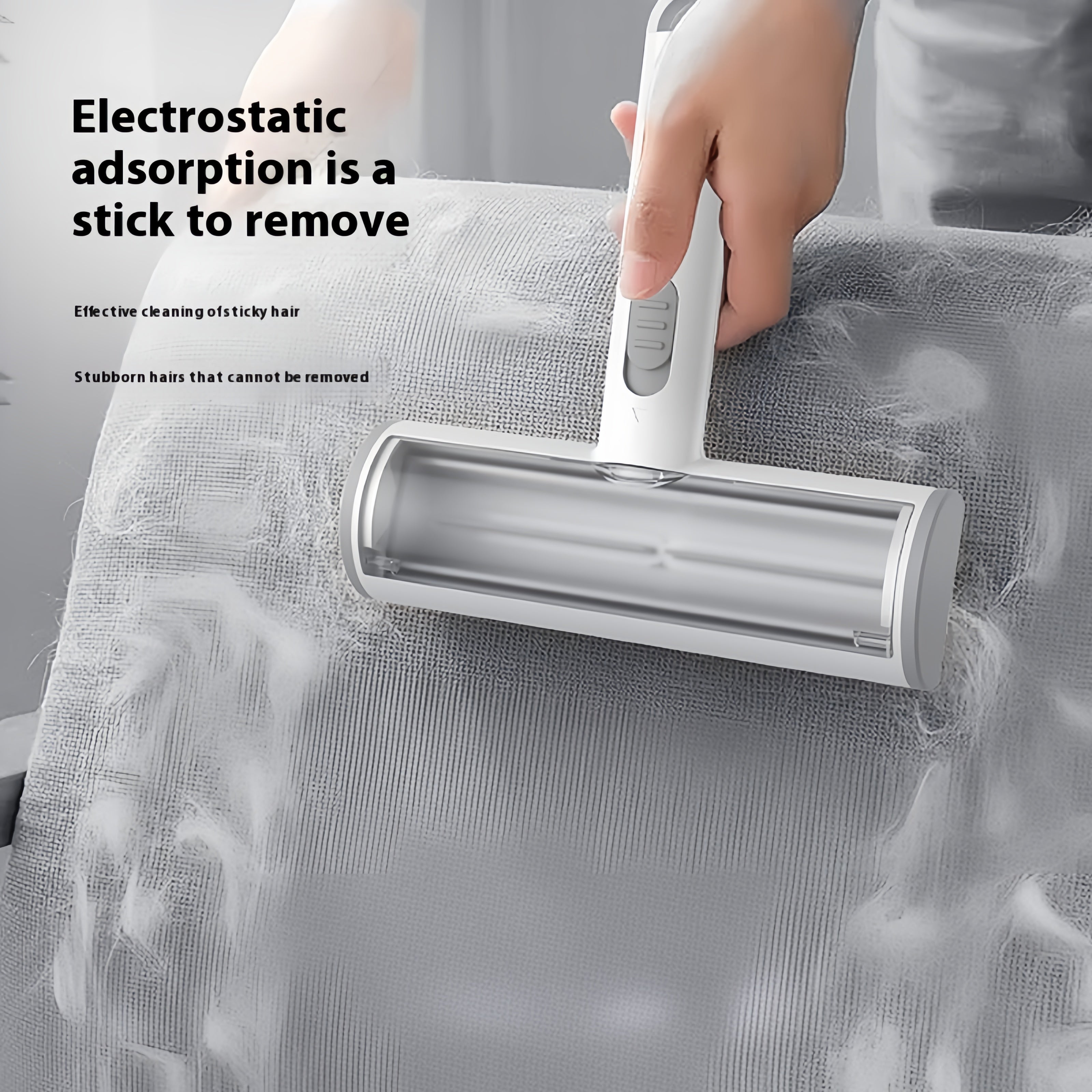 Cat and Dog Hair Remover - Portable Multi-Surface Fur Removal Tool for Furniture, Couch, Carpet, Clothing & Bedding