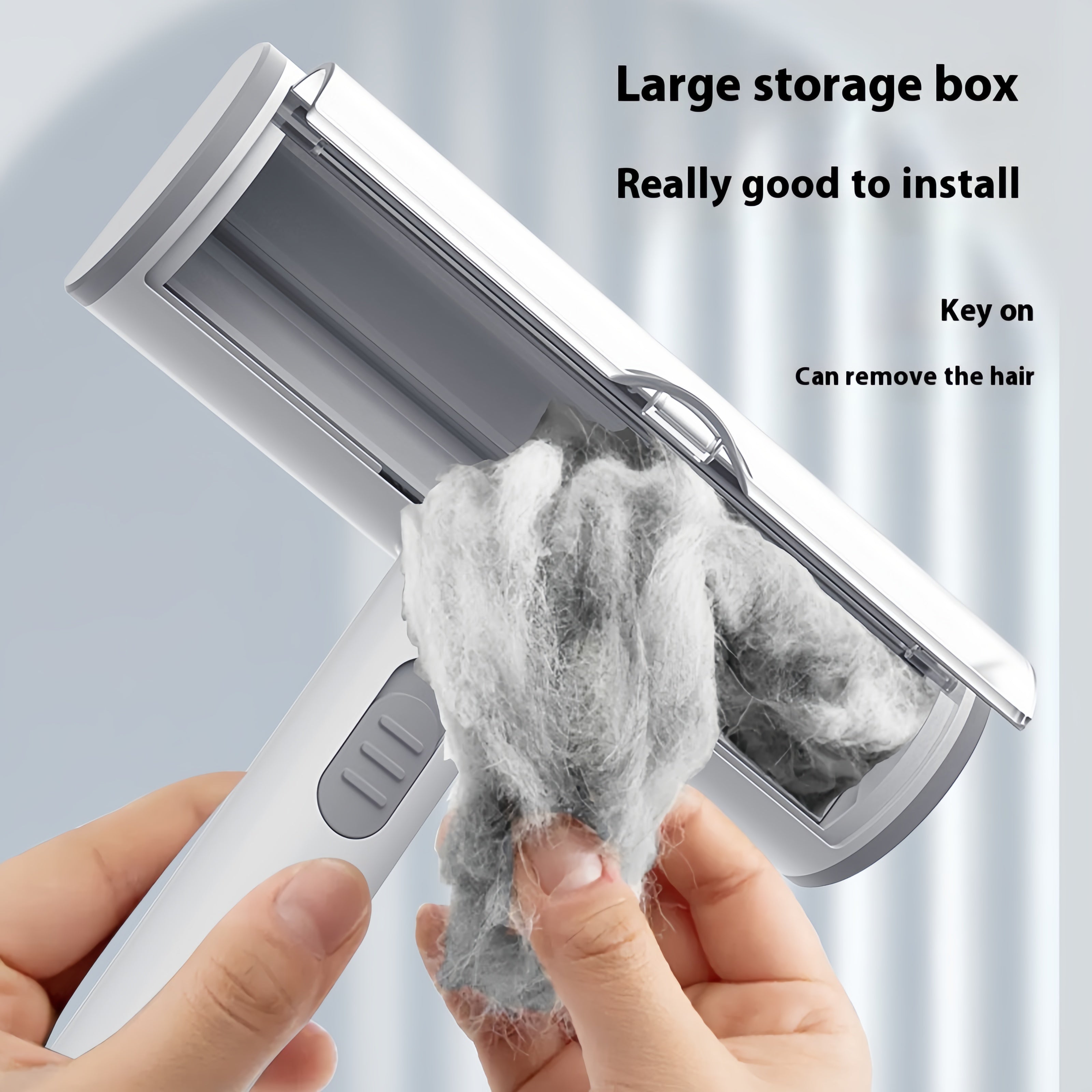 Cat and Dog Hair Remover - Portable Multi-Surface Fur Removal Tool for Furniture, Couch, Carpet, Clothing & Bedding